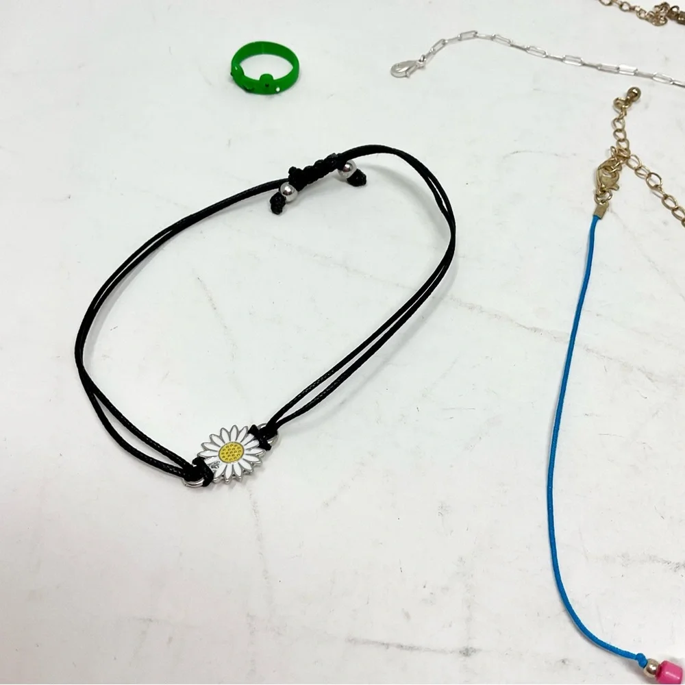 Girls Colorful Beaded and Chain Necklace lot